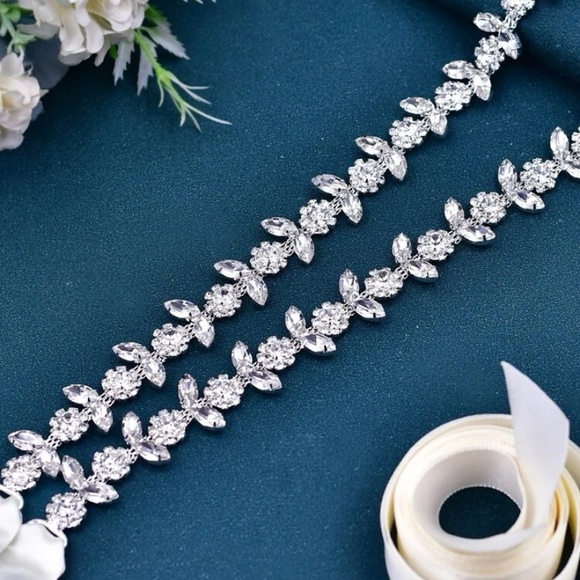 Rhinestone Decor Bridal belt - Picture 1 of 4